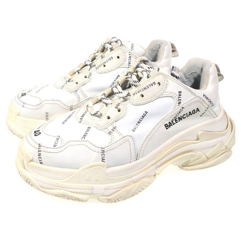Balenciaga Triple S Sneaker S Logo All Over Pattern Low Cut Sneakers