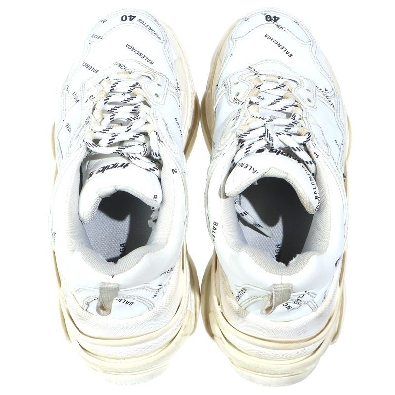 Balenciaga Triple S Sneaker S Logo All Over Pattern Low Cut Sneakers