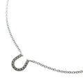 Tiffany & Co. Metro Horse Shoe Diamond Necklace 18K WG