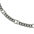 Dior Cdicon Chain Link Necklace Silver