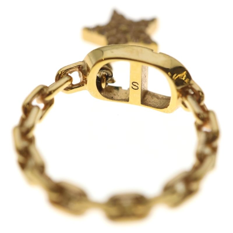 Dior CD Logo Star Ring Gold
