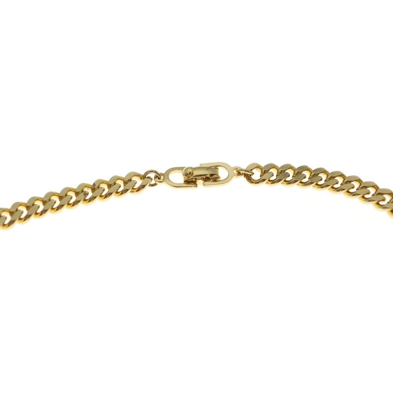 Dior CD Rhinestone Choker Necklace Gold