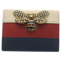 Gucci Queen Ma Galette Bifold Wallet Compact Coin Case Multicolor Red