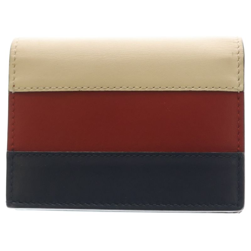 Gucci Queen Ma Galette Bifold Wallet Compact Coin Case Multicolor Red