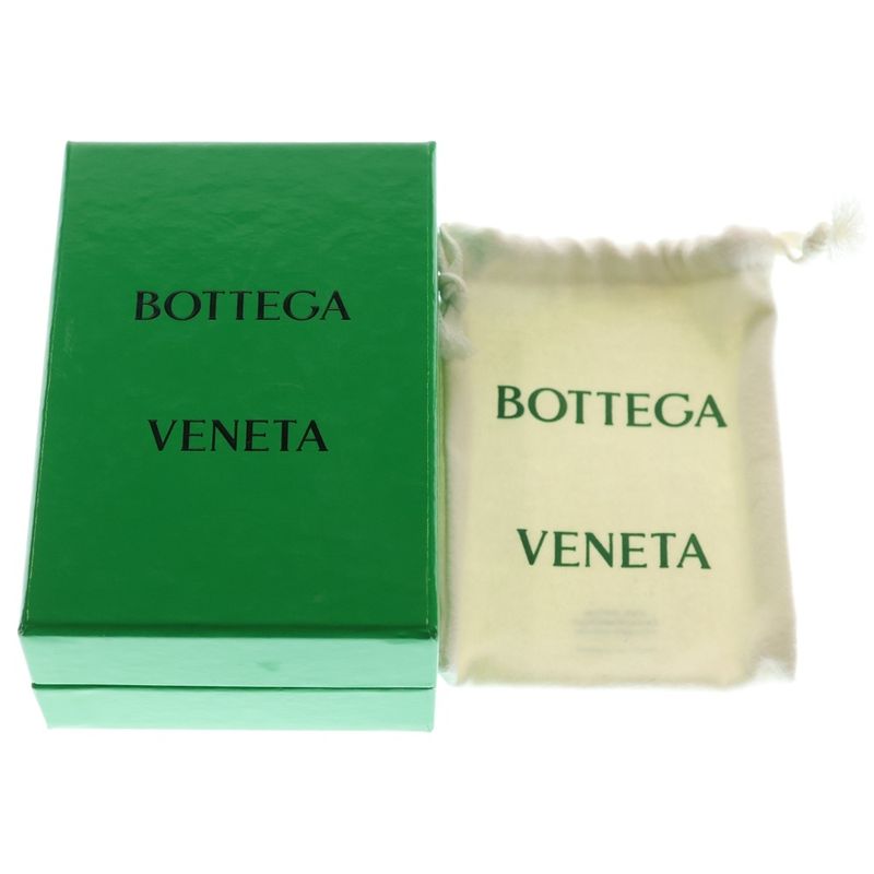 Bottega Veneta Intrecciato Fragment Case Navy Leather Coin Purse