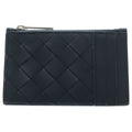 Bottega Veneta Intrecciato Fragment Case Navy Leather Coin Purse