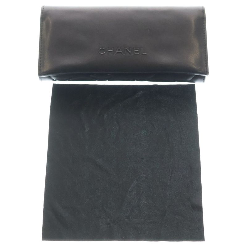 Chanel CC Logo Chain Sunglasses Gold