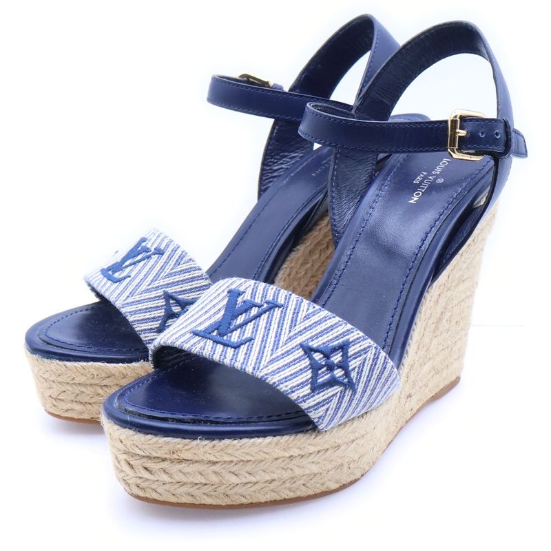 Louis Vuitton Sail Away Marine Sandals Navy