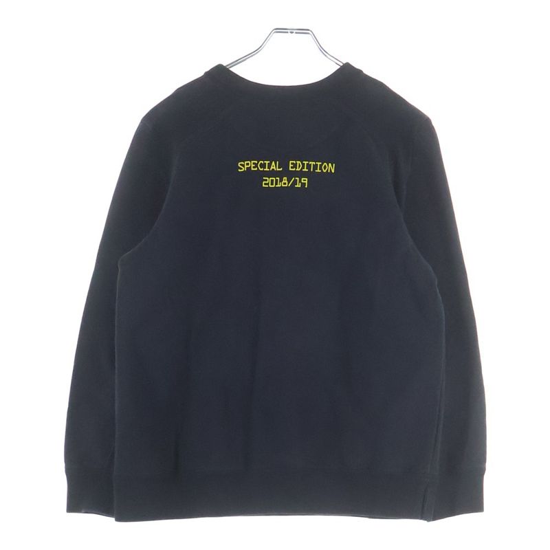 Fendi Front Logo Crew Neck Sweatshirt Navy
