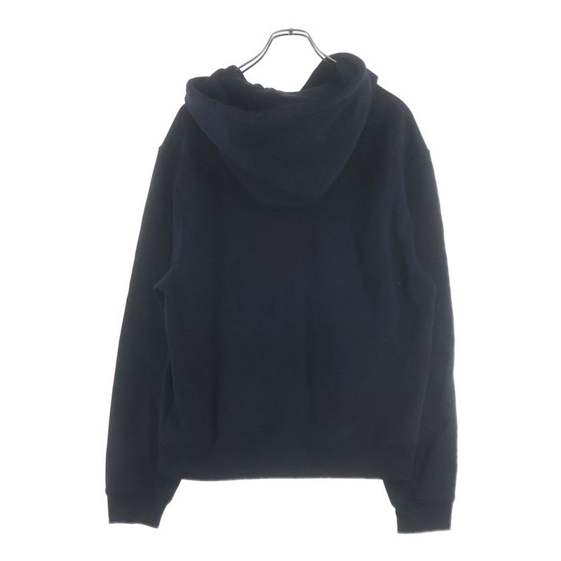 Loewe Anagram Embroidery Pullover Hoodie Black Sweater