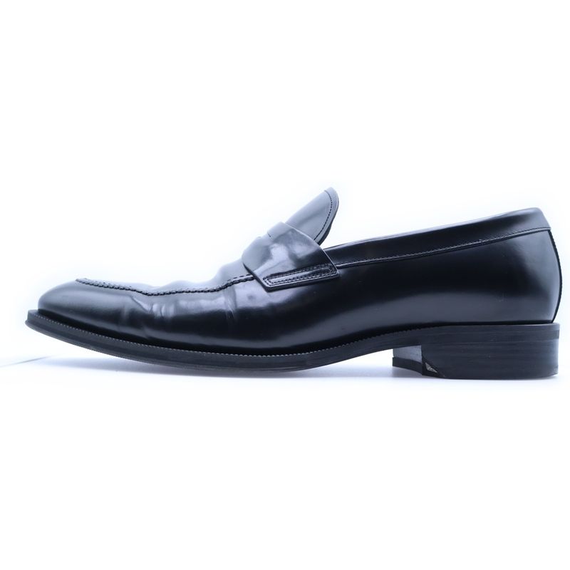 Dior Plain Toe Leather Shoes Black