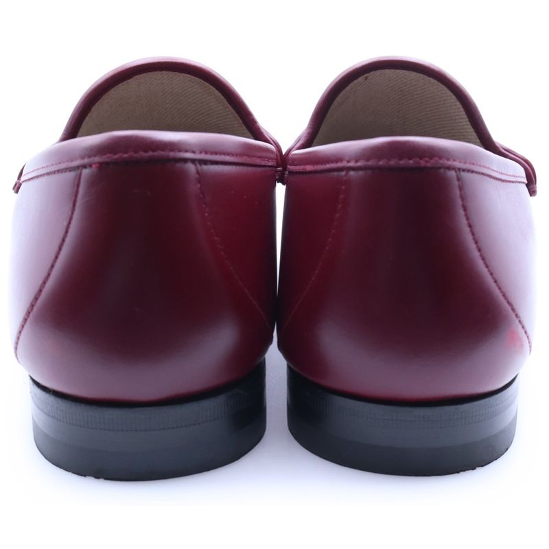 Gucci Horsebit Leather Loafer Shoes Burgundy