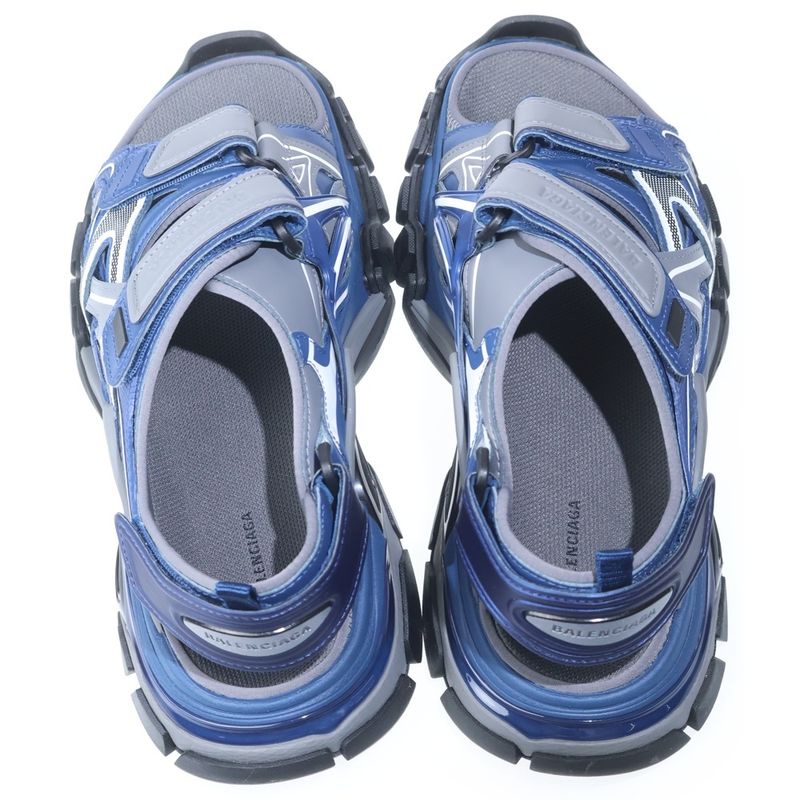 Balenciaga Track Sandal Sandals Velcro Shoes Gray Navy