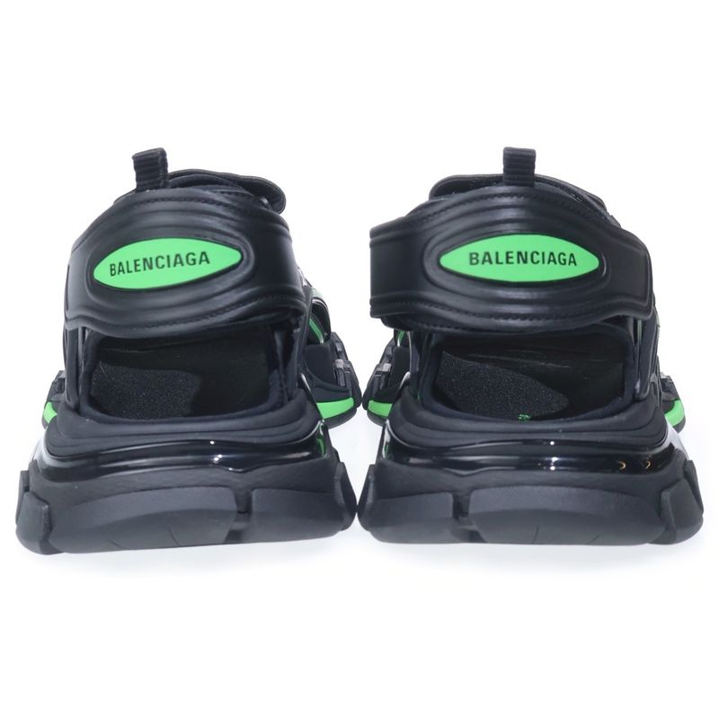 Balenciaga Track Sandal Sandals Velcro Shoes Black Green