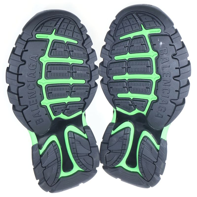Balenciaga Track Sandal Sandals Velcro Shoes Black Green