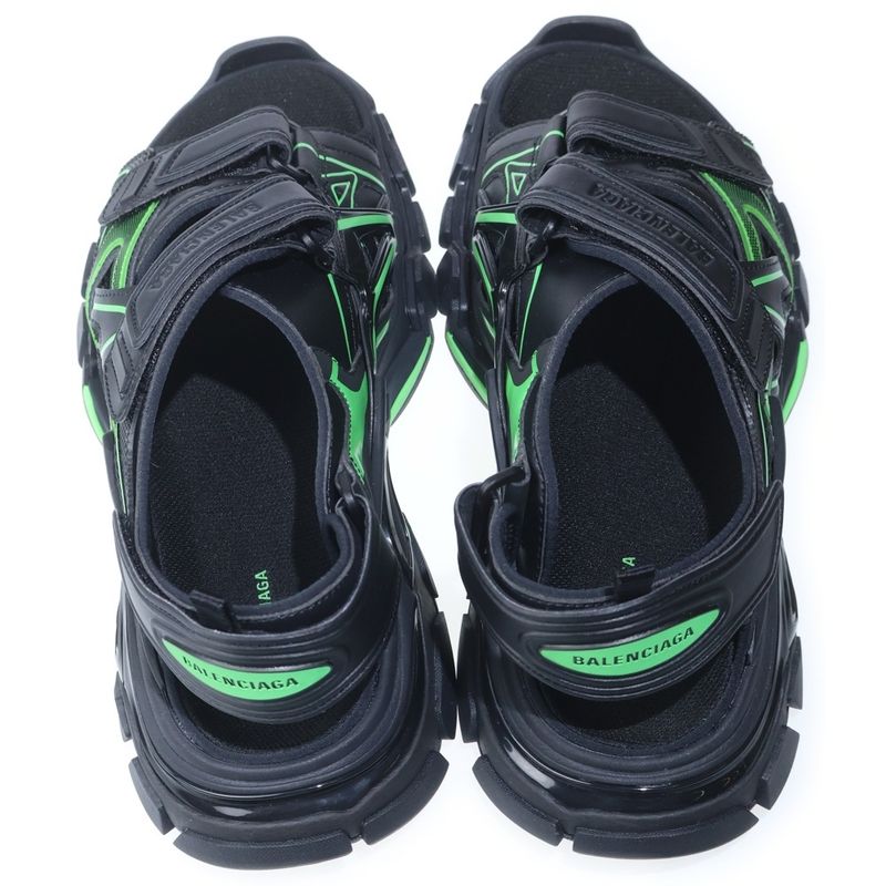 Balenciaga Track Sandal Sandals Velcro Shoes Black Green