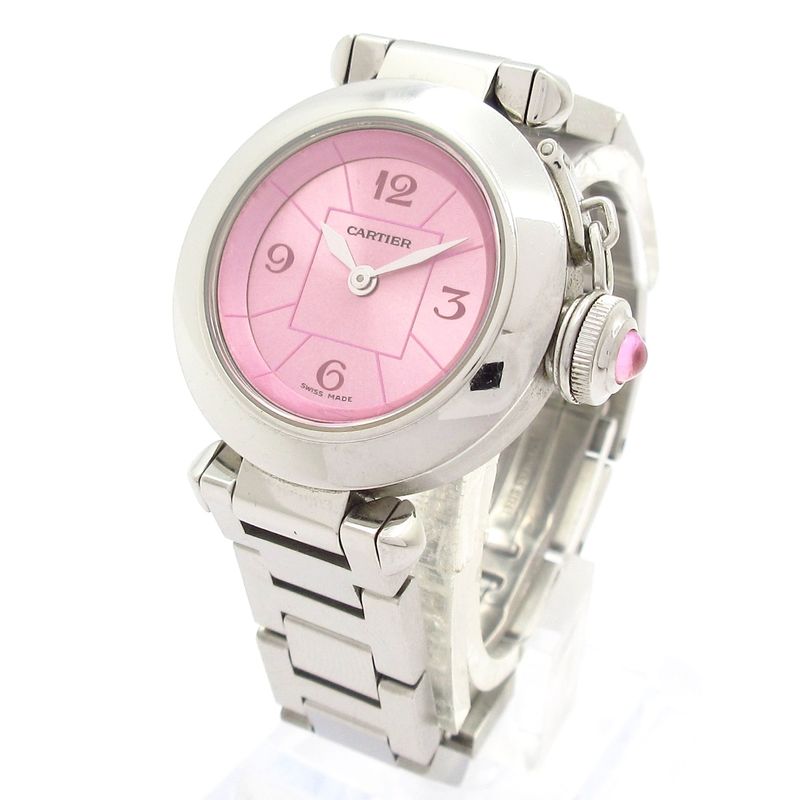 Cartier Watch Miss Pasha SS Anniversary Pieces Pink