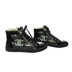 Chanel Paris Dallas Star CC Logo Double Zip High Cut Sneakers — view 2