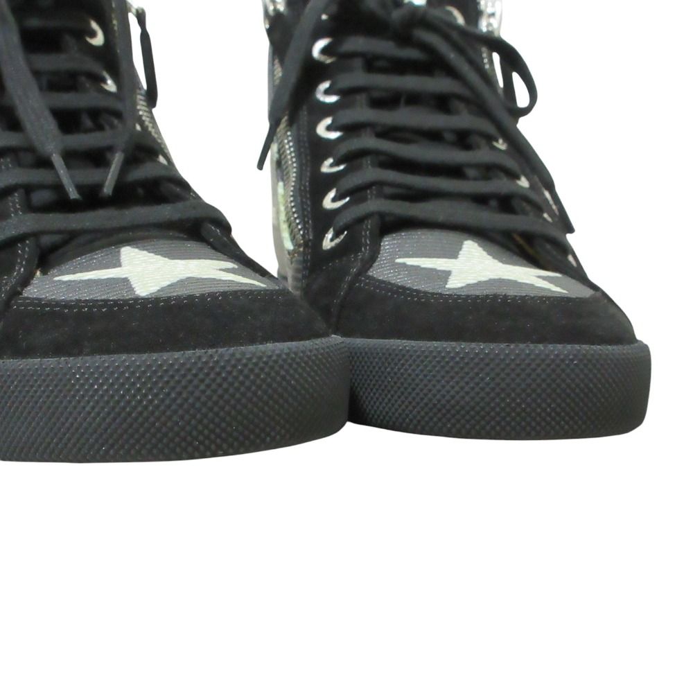 Chanel Paris Dallas Star CC Logo Double Zip High Cut Sneakers — view 6