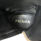 Prada Leather Long Boots 36 Brown — view 4
