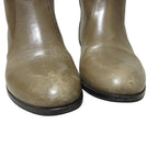 Prada Leather Long Boots 36 Brown — view 6