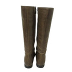 Prada Leather Long Boots 36 Brown — view 3