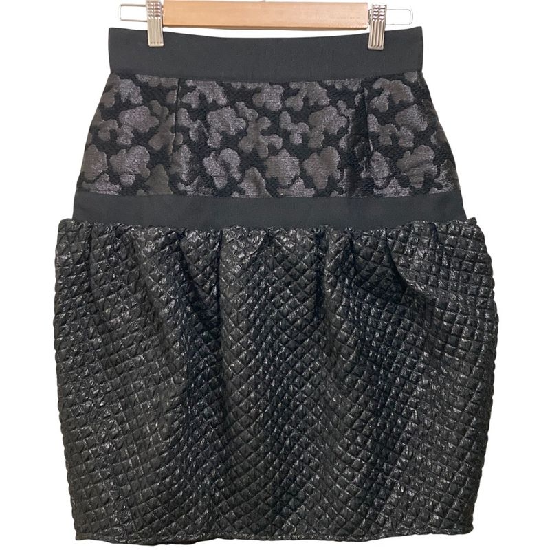 Dolce & Gabbana Jacquard Skirt 40 Black