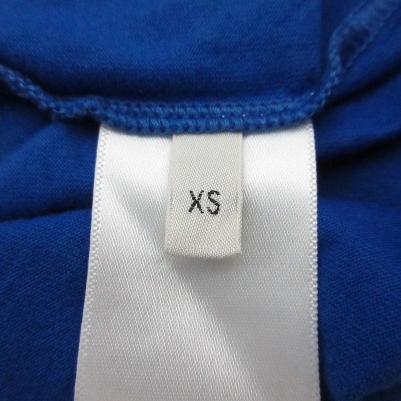Celine Triomphe Logo Cropped Boxy T-Shirt XS Blue