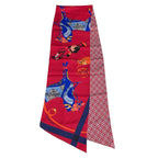 Hermes Silk Maxi Twill Tout en Carre Red Scarf