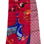 Hermes Silk Maxi Twill Tout en Carre Red Scarf