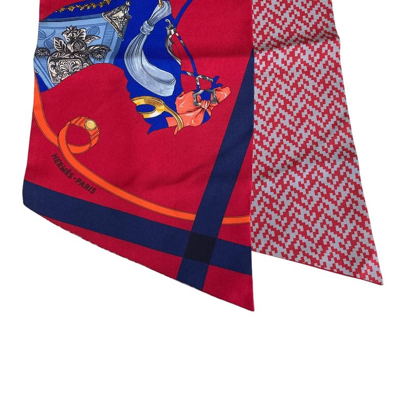 Hermes Silk Maxi Twill Tout en Carre Red Scarf
