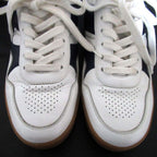Celine Trainer Low Cut Sneakers Shoes 36 White Navy