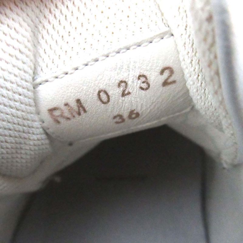 Celine Trainer Low Cut Sneakers Shoes 36 White Navy