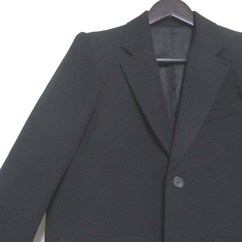 Balenciaga Power Shoulder Single Tailored Jacket 36 Black
