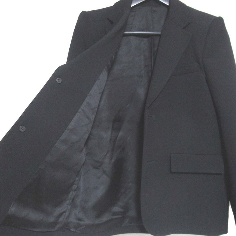 Balenciaga Power Shoulder Single Tailored Jacket 36 Black