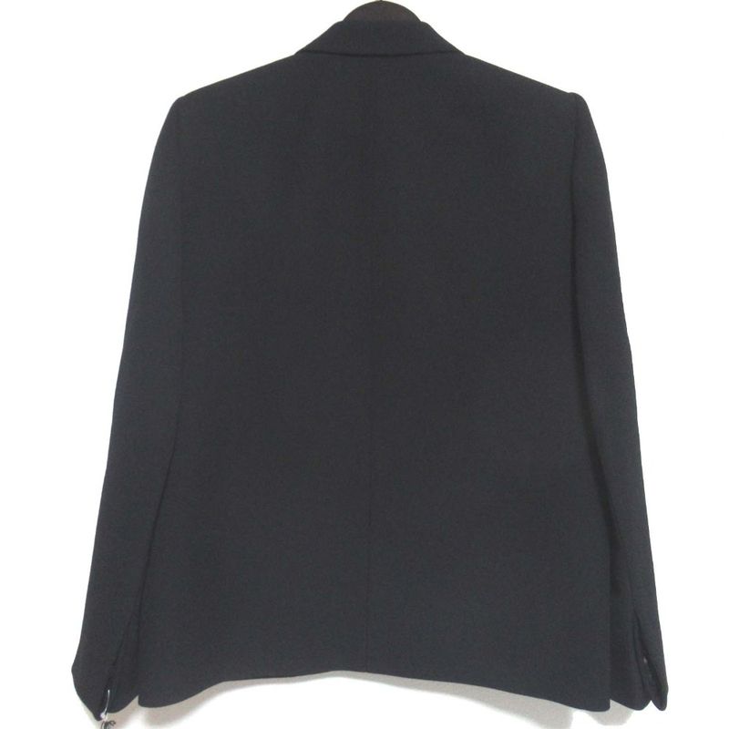 Balenciaga Power Shoulder Single Tailored Jacket 36 Black