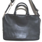 Dior Homme Leather Briefcase Business with PC Pocket Black