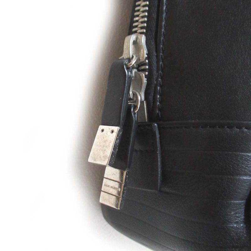 Dior Homme Leather Briefcase Business with PC Pocket Black