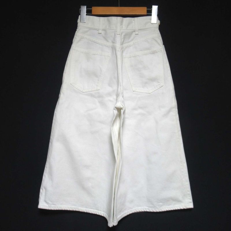 Celine Cleaned Era Triomphe Signature Wide Gaucho Denim Pants
