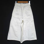 Celine Cleaned Era Triomphe Signature Wide Gaucho Denim Pants