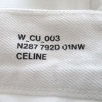 Celine Cleaned Era Triomphe Signature Wide Gaucho Denim Pants