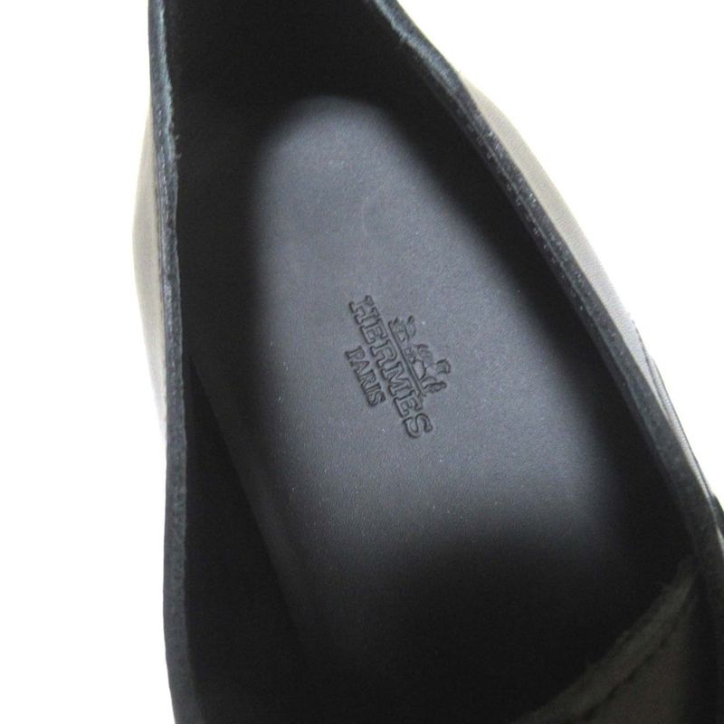 Hermes Happen Leather Single Monk Strap Derby Shoes 43
