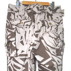 Gucci Digital Camo Pattern Belted Cargo Pants 40 Beige Brown
