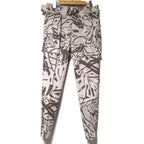 Gucci Digital Camo Pattern Belted Cargo Pants 40 Beige Brown