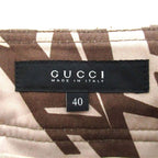Gucci Digital Camo Pattern Belted Cargo Pants 40 Beige Brown