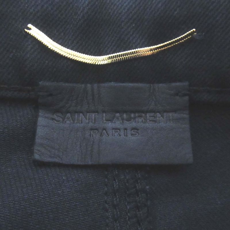 Saint Laurent Paris Skinny Jeans Denim Pants 155 Black