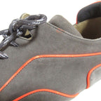 Hermes Volt Suede Piping Sneakers Shoes 36 Gray Orange