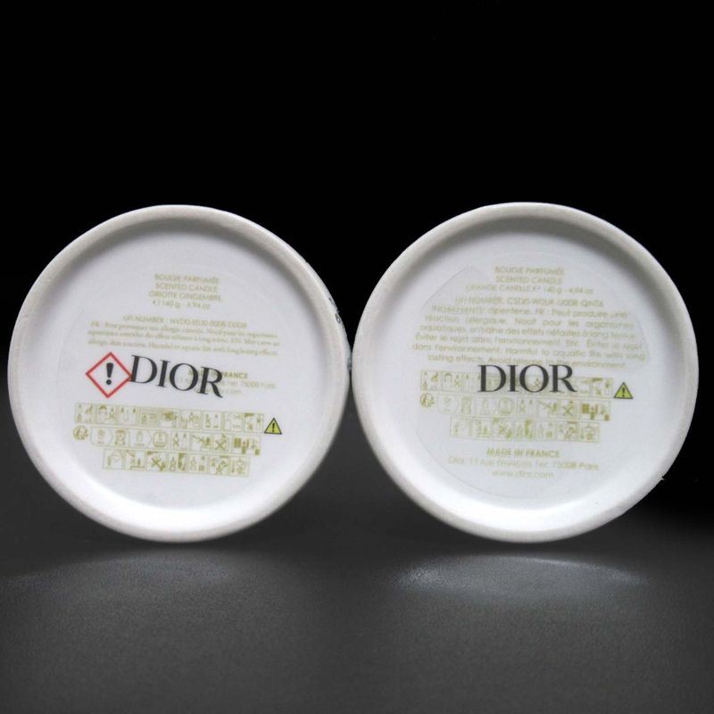 Dior Butterfly Around Candle Set of 2 White Hat