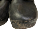 Celine les Bois Triomphe Chain Leather Sabot Sandals