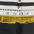 Hermes Scarf Silk Carre 90 Dies ET Hore Astrology Black